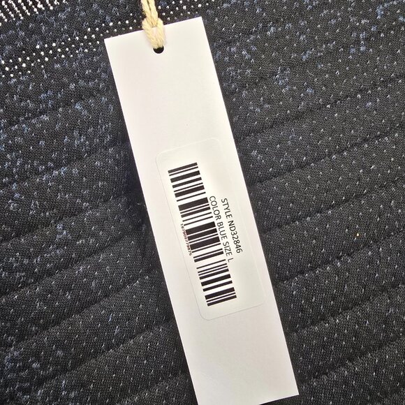 Lumière Women's Tie Shoulder Smocked Fit&Flare Blue & White Gingham Midi Dress L - Picture 6 of 12